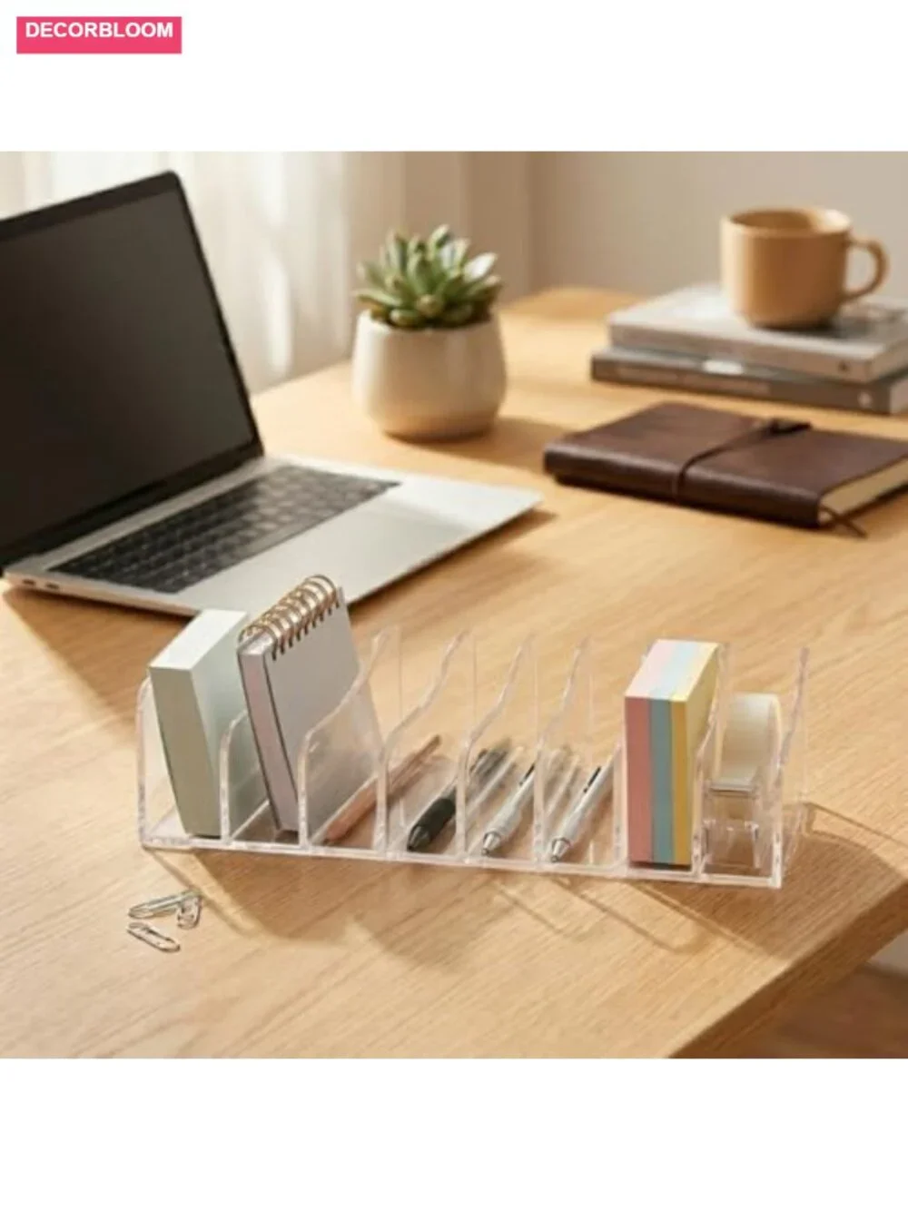 8-Slot Acrylic Eyeshadow Palette Organizer Vanity Makeup Storage